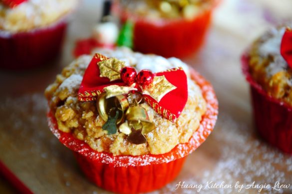 Christmas Streusel Mince Muffins Recipe 甜果脆皮玛芬糕