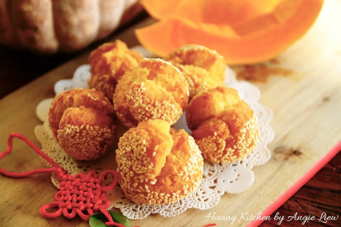 Sesame Cookie Balls Recipe 笑口枣