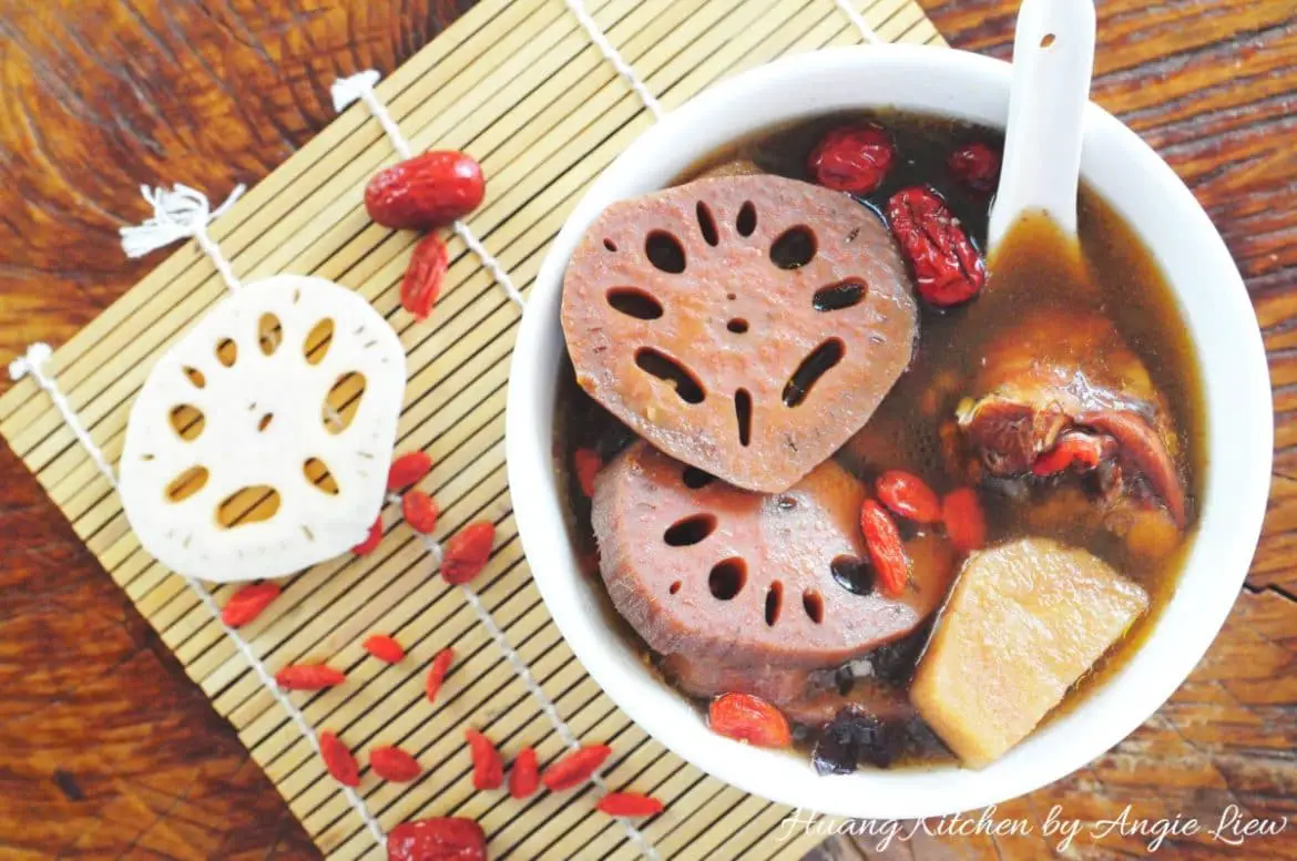 Lotus Root Soup With Peanuts. Lotus Root Soup With Peanuts.