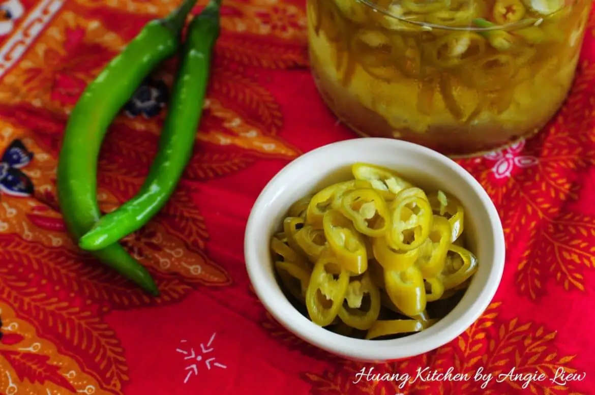 Pickled Green Chillies Pickled Green Chillies