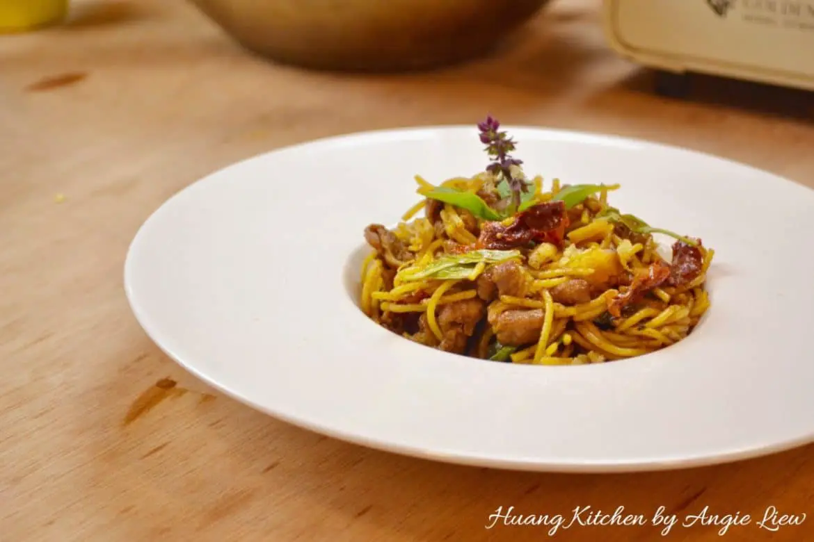 Salted Fish Pork Belly Pasta