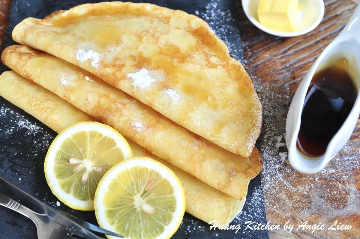 Thin Pancakes Recipe 薄煎饼食谱 - Huang Kitchen