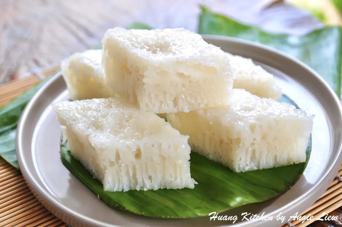 Steamed White Sugar Cake (Bak Tong Gou) 蒸白糖糕 - Huang Kitchen