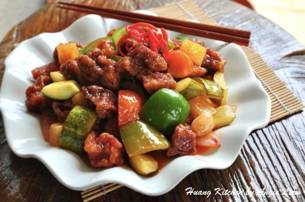 Sweet and Sour Pork Recipe (Gu Lu Rou) 咕噜肉食谱 - Huang Kitchen