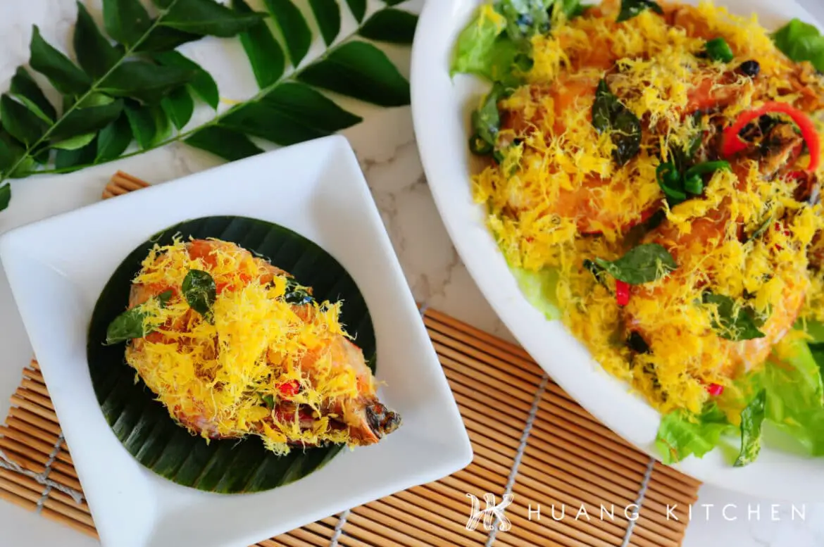 Butter Prawns WIth Egg Floss Butter Prawns WIth Egg Floss