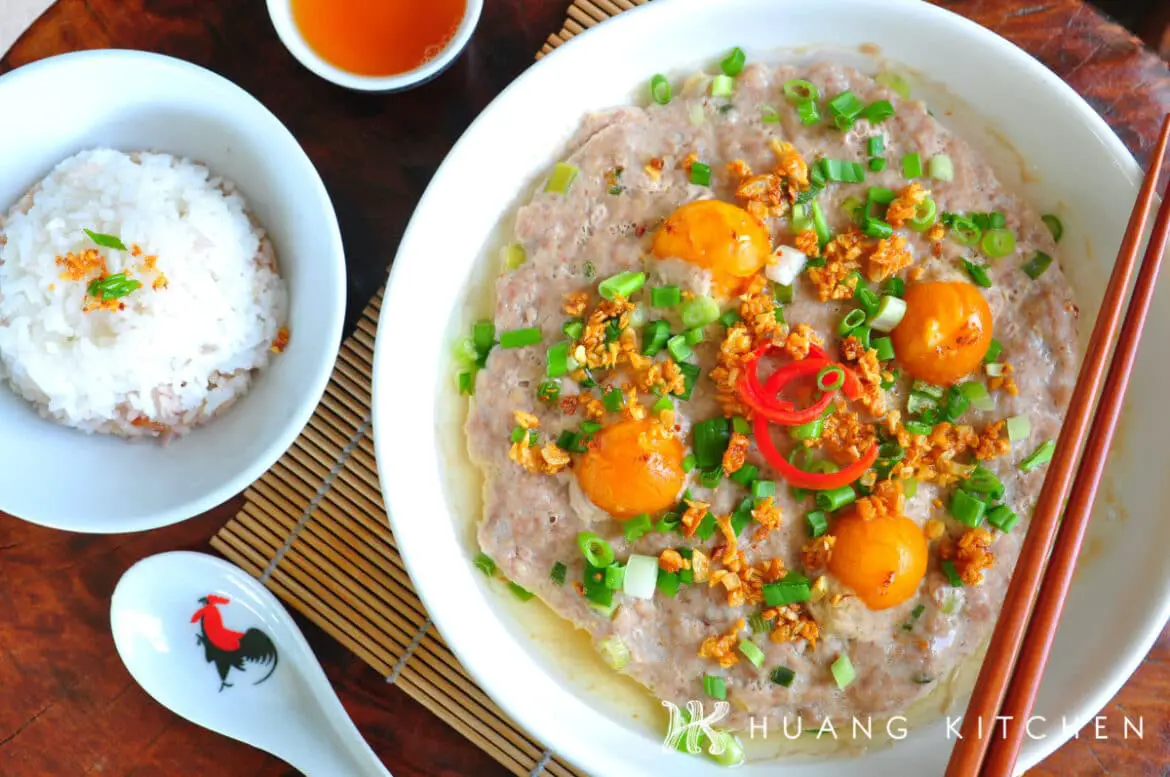 Steamed Minced Meat With Salted Egg