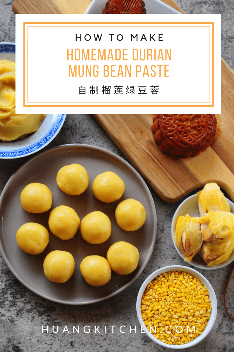 Durian Mung Bean Paste 自制榴莲豆蓉