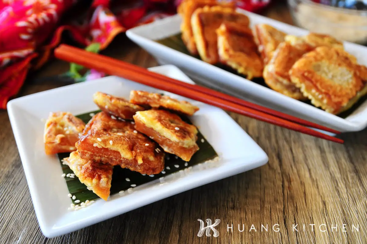 Pan Fried Nian Gao 煎年糕 - Huang Kitchen