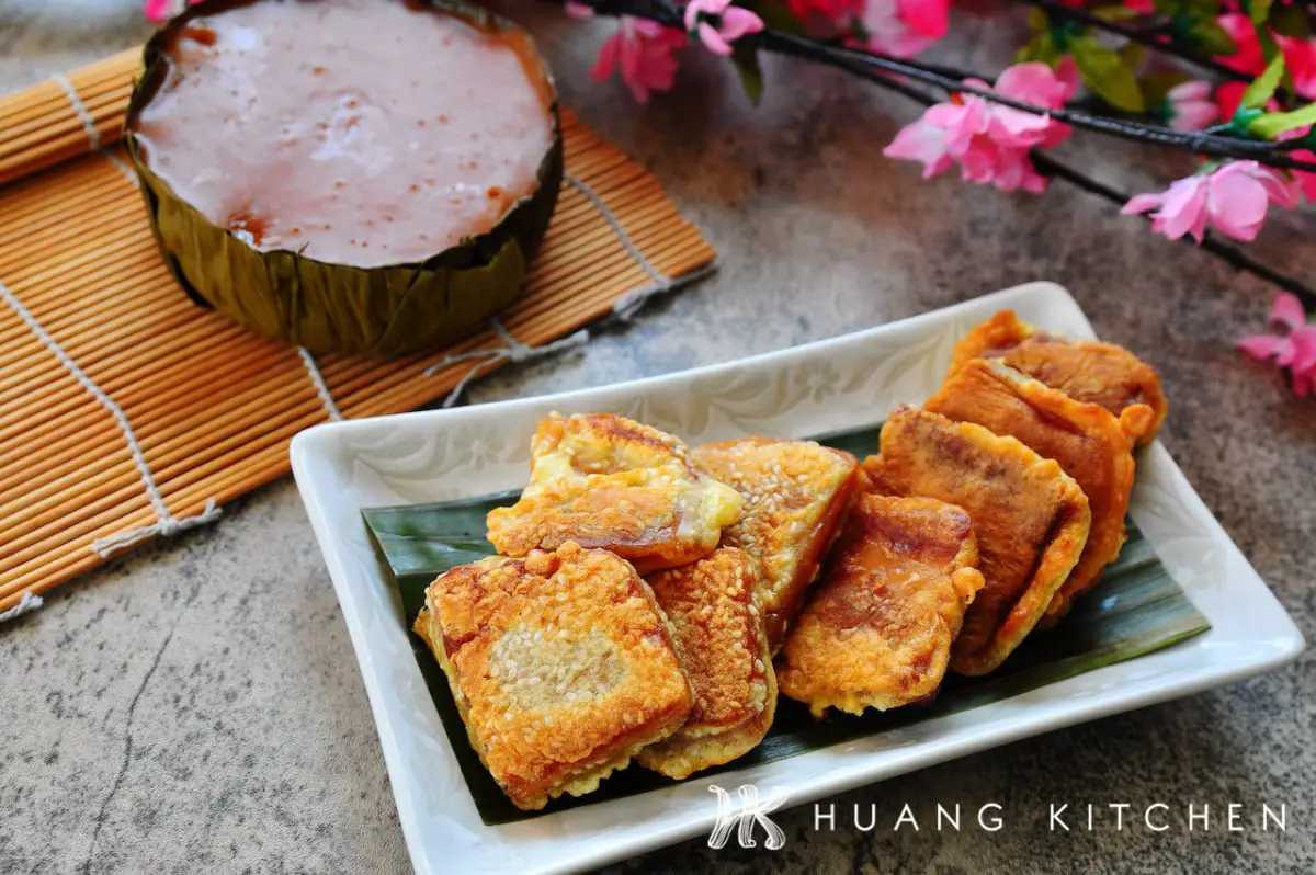 Pan Fried Nian Gao 煎年糕 - Huang Kitchen