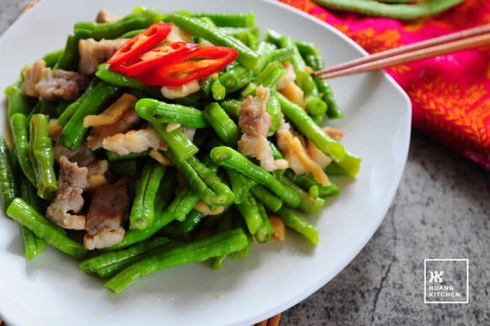 Stir Fry Long Bean Teochew Style 