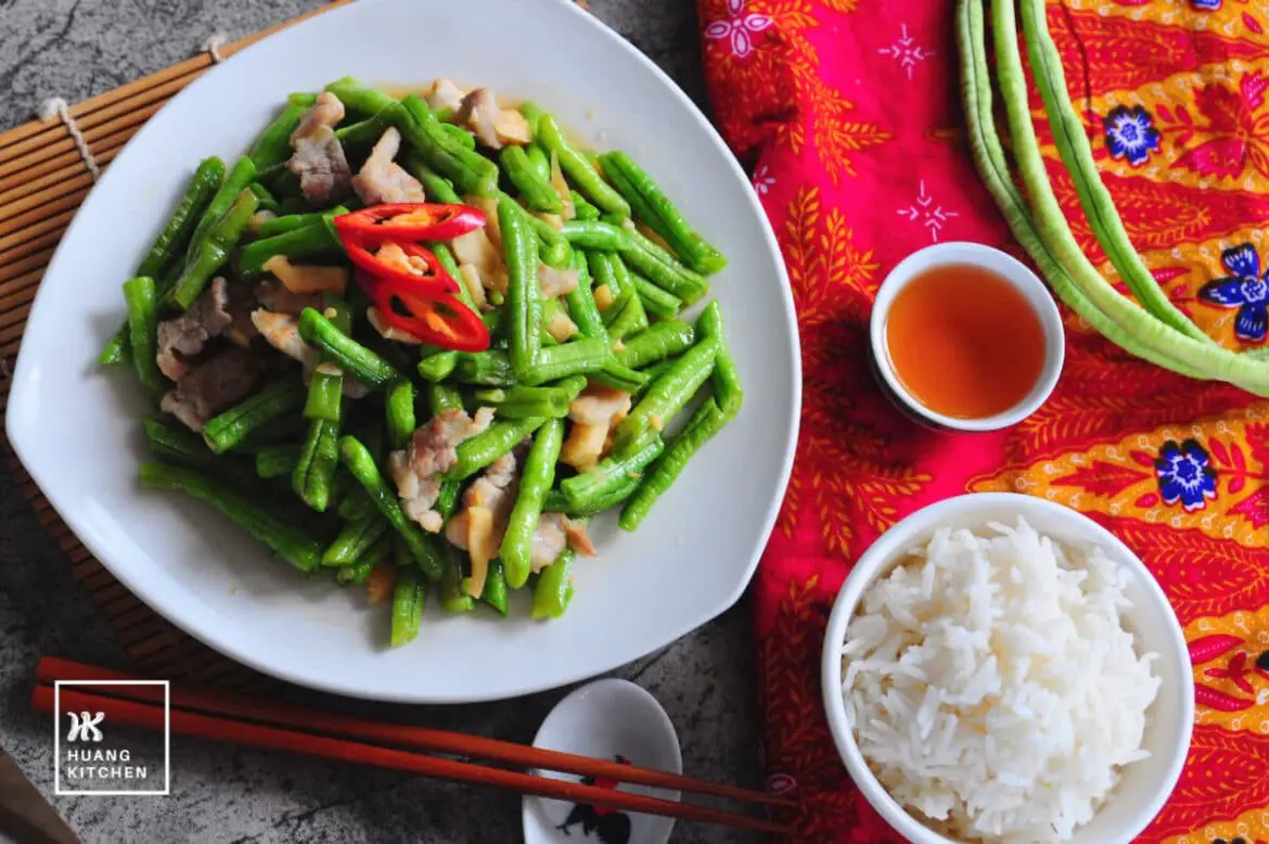 Stir Fry Long Bean Teochew Style Stir Fry Long Bean Teochew Style