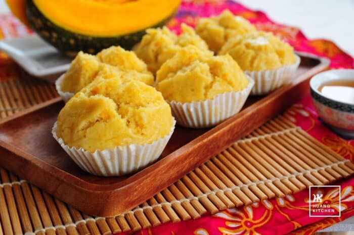 Steamed Pumpkin Huat Kuih 