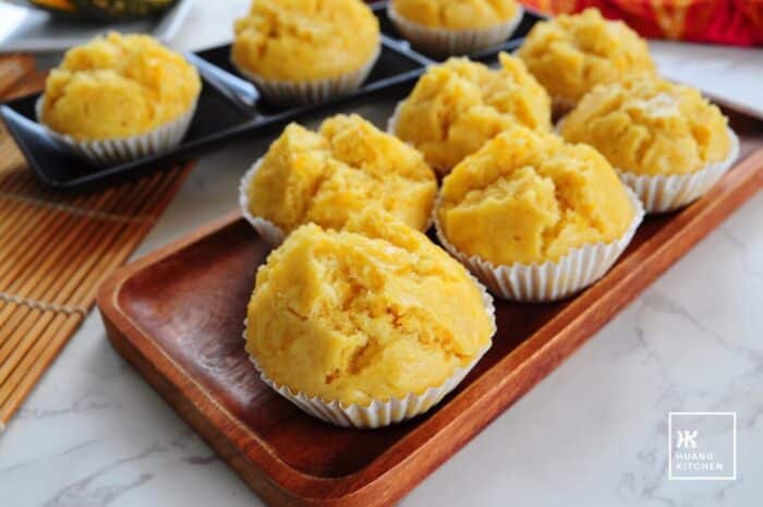Steamed Pumpkin Huat Kuih 