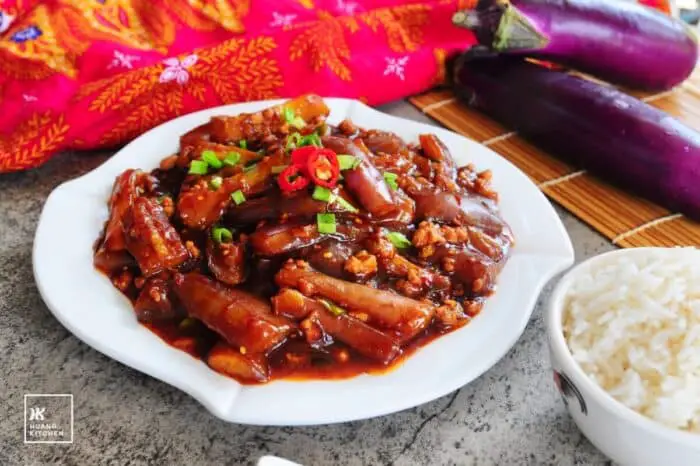 Chinese Eggplant in Garlic Sauce 