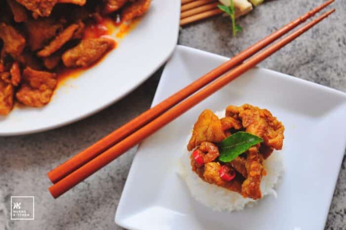 Stir Fried Pork With Lemongrass 