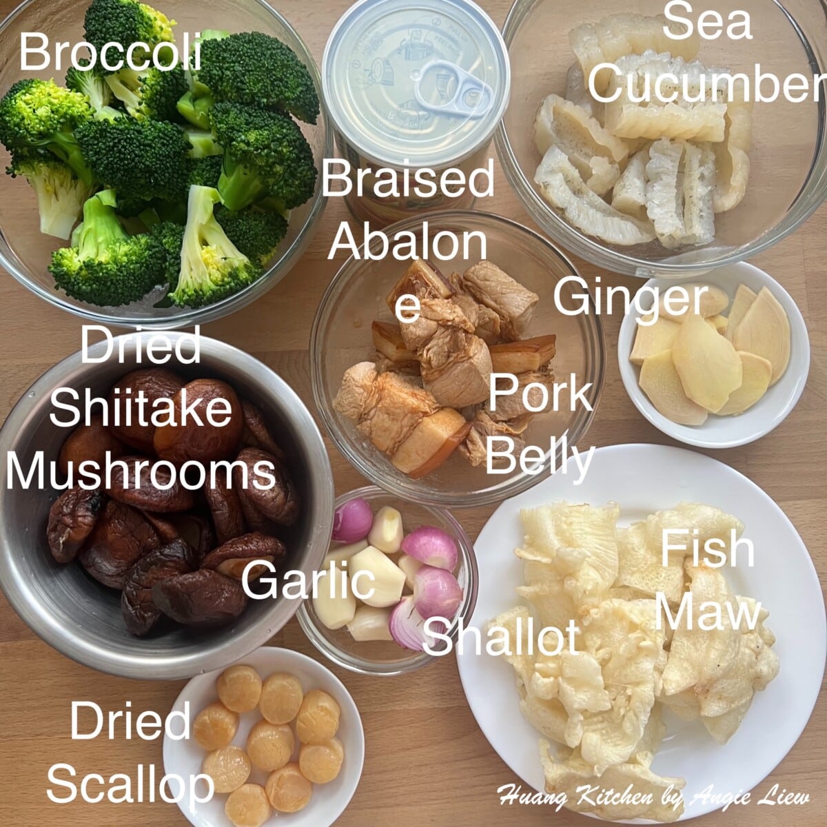 Prepare ingredients to make the dish.