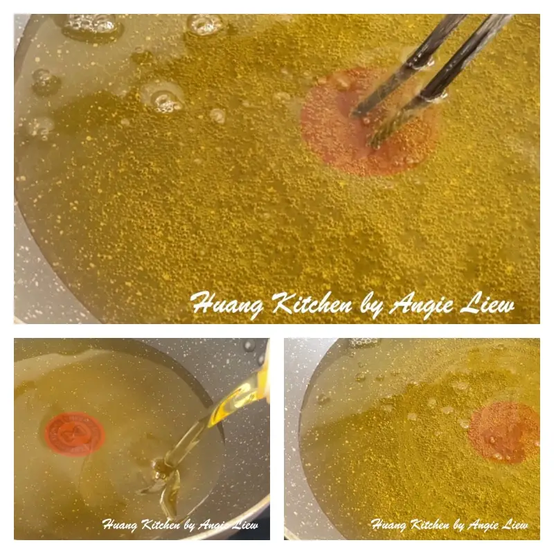 Heat up enough oil and right temperature to fry the chicken wings.