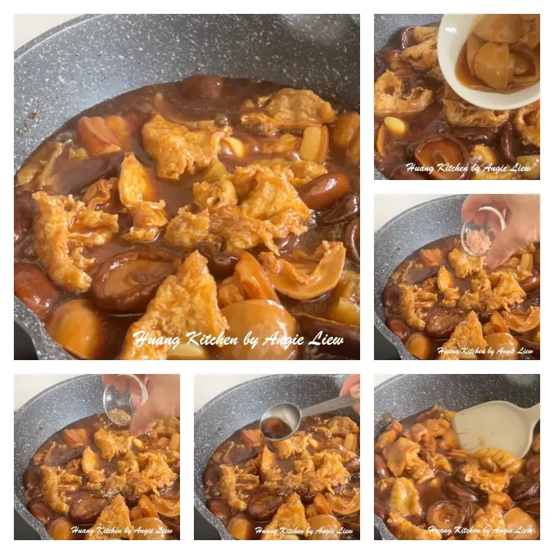 Add in abalone and continue to cook till done.