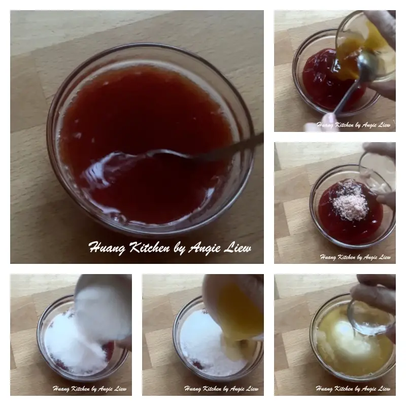 Make sweet and sour pineapple sauce.