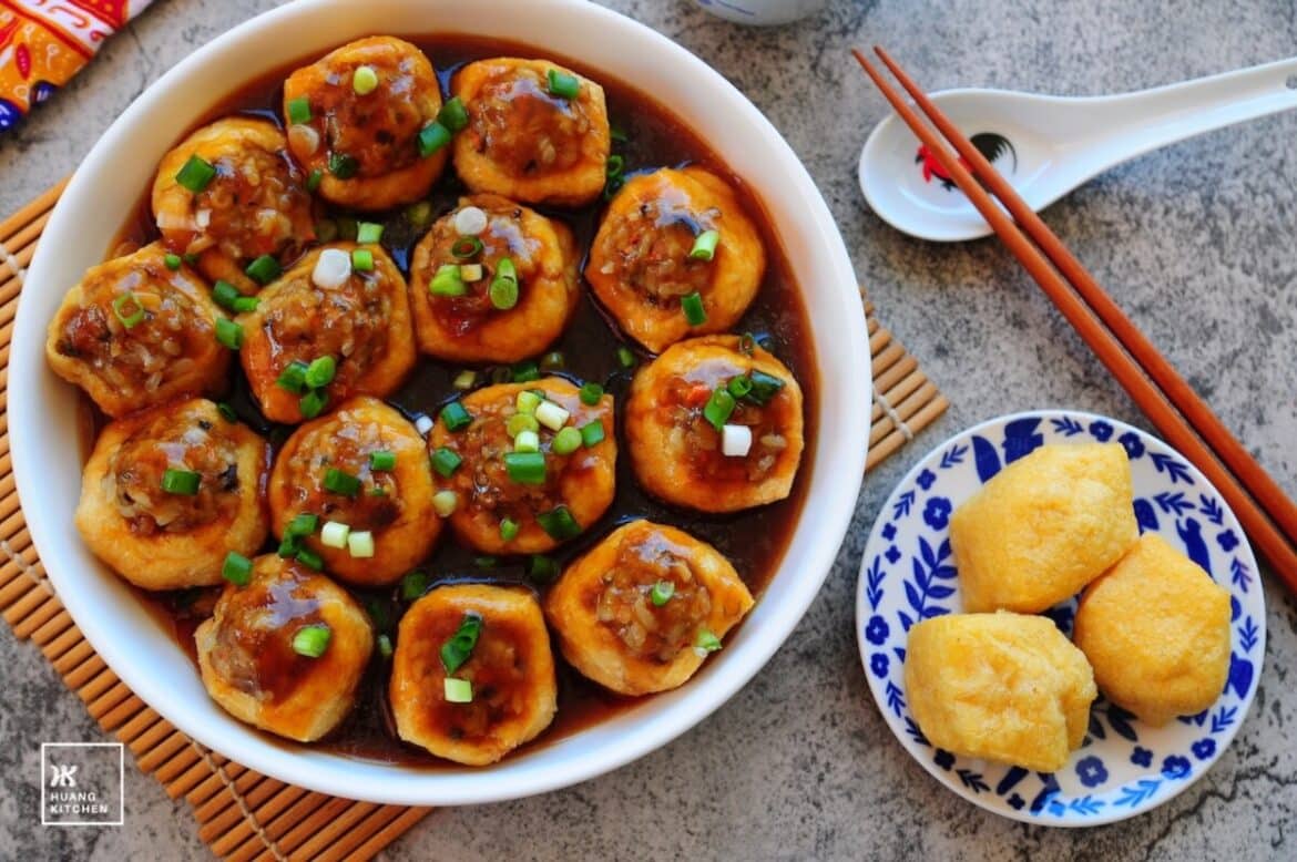 Hakka Style Stuffed Fried ToFu