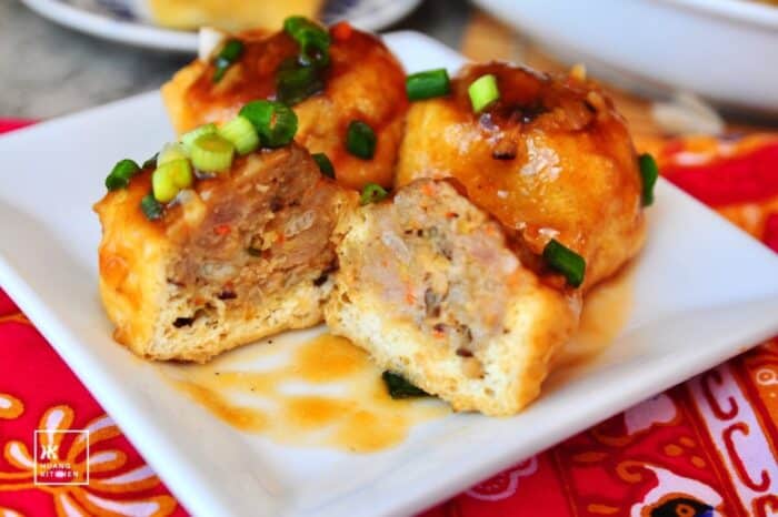 Hakka Style Stuffed Fried ToFu